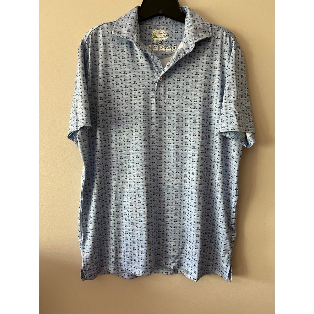 Tailor Byrd Blue Golf Polo Medium